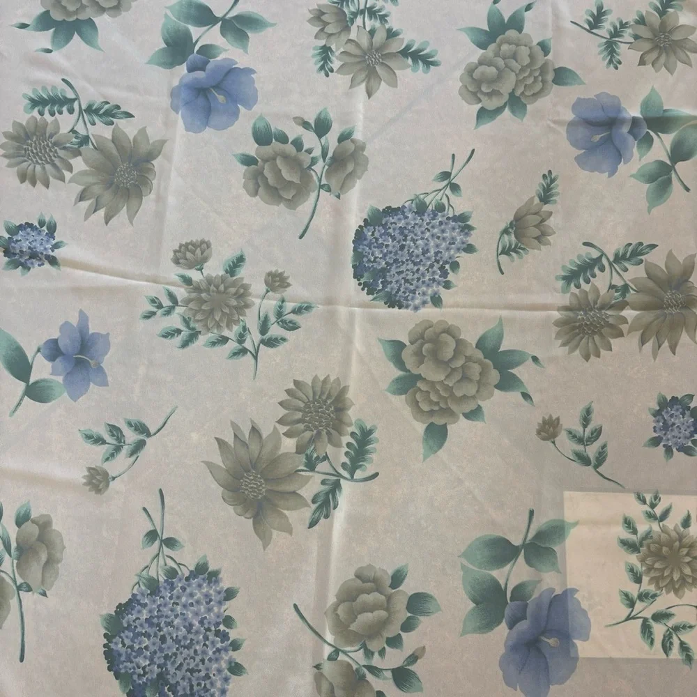 Impressions Light Pink Blue Floral Summer Scarf Purse Accessory Girly Feminine